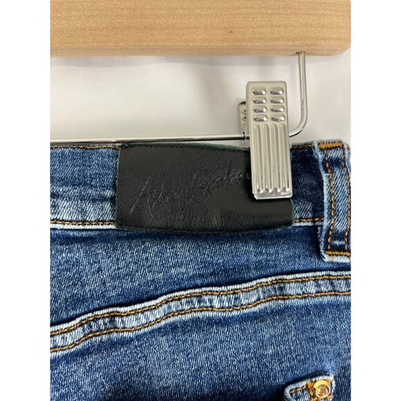 Ashley Graham X Marina Rinaldi Idioma Contrast Raw Hem Jeans Womens Size 6 - Picture 7 of 14